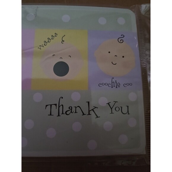 Baby Shower Thank You Cards 12 Count Sealed Unopened, New Stationary Boy Girl - Picture 3 of 3